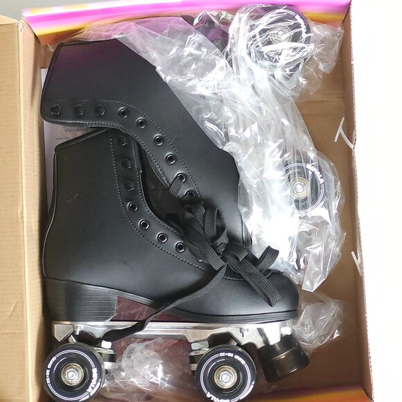 IMPALA Rollerskates BLACK BNIP Women's Size 6 Vegan Leather Booties - Picture 8 of 8